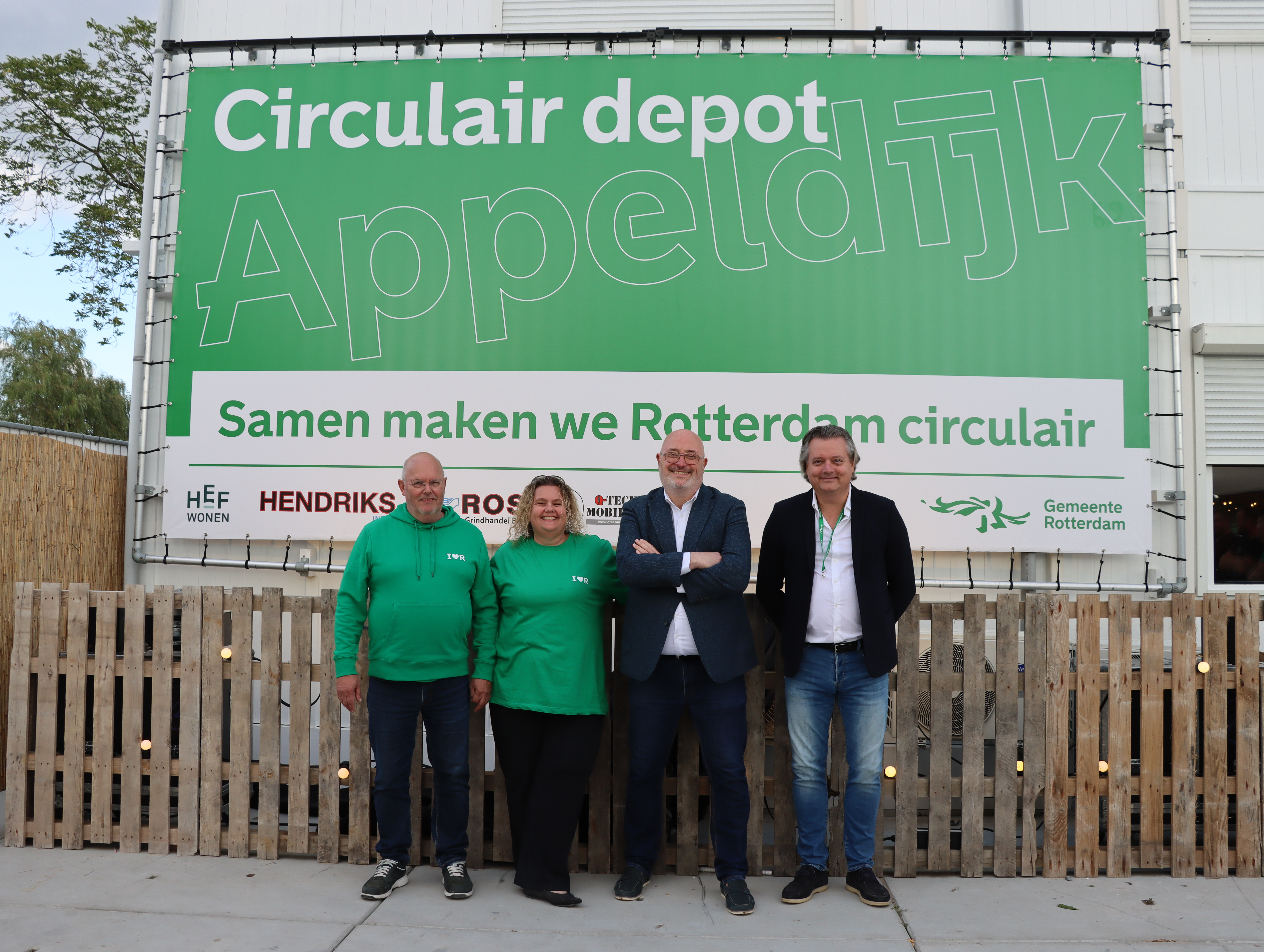 Feestelijke opening van het Circulair Depot Appeldijk en oplevering project Herinrichting Huniadijk in Rotterdam!